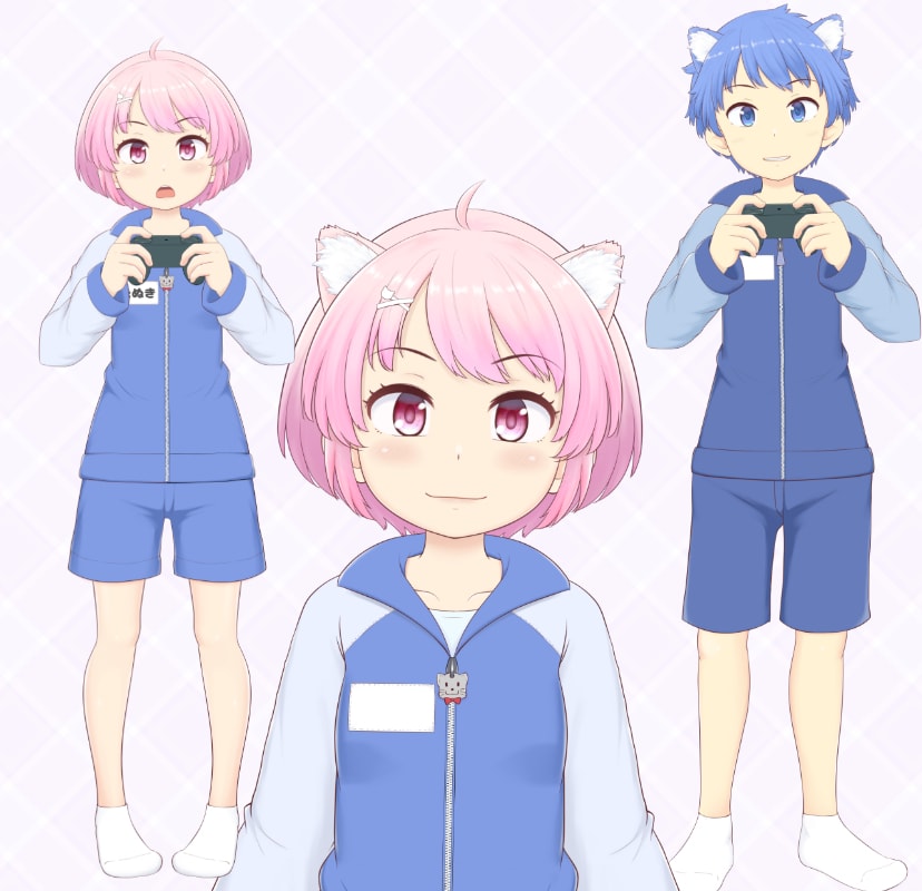 Live2Dを想定したキャラデザとパーツ分けします 可愛いロリ系キャラが得意。Vtuber用に絵が欲しい人向け イメージ3