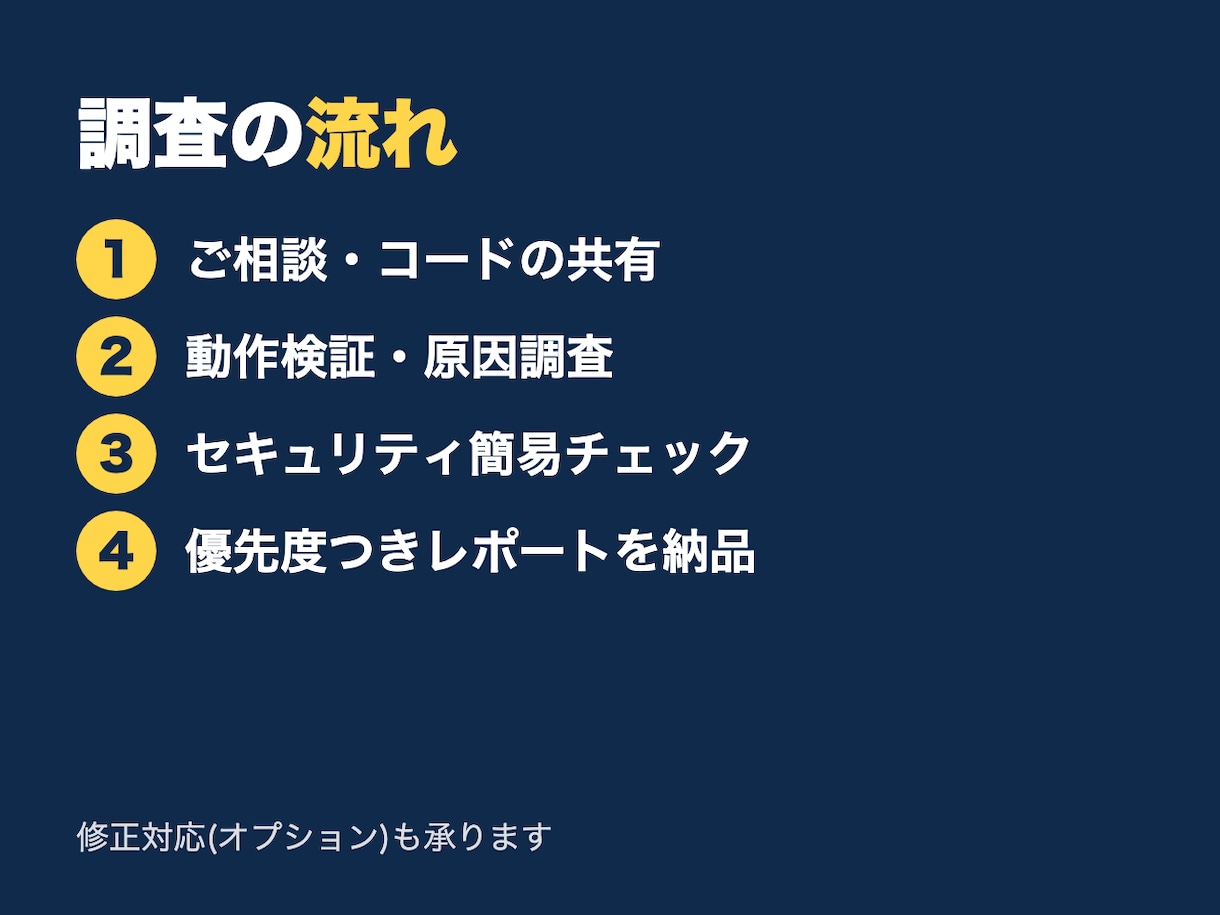 AI製アプリのバグを調査し改善案を提案します 原因と修正案を優先度つきレポートで納品｜納期厳守 イメージ3