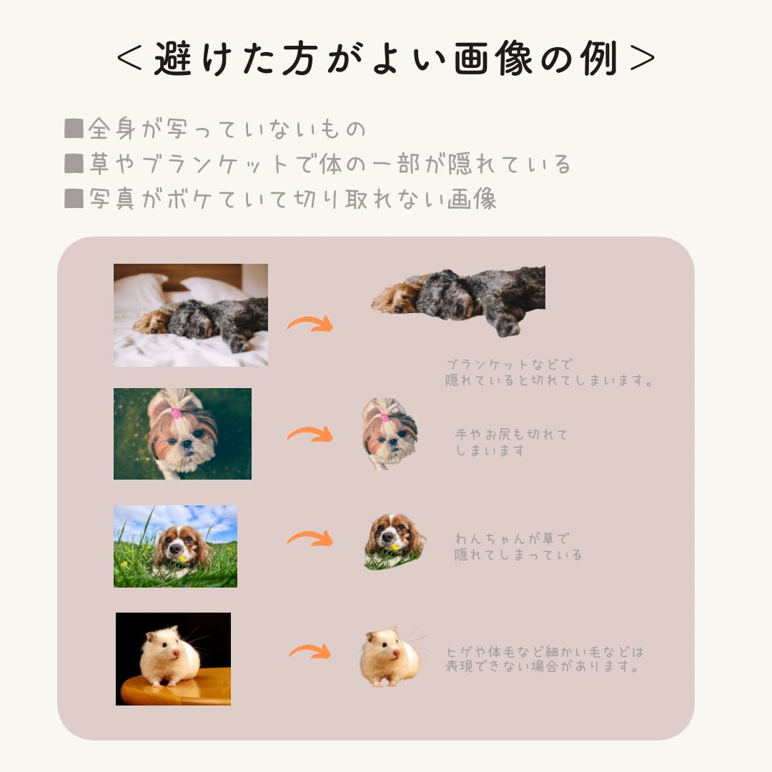オーダーメイド！世界に一つのペットシール作ります 【送料無料】ハンドメイド♡ラミネート加工で表面ツヤツヤ♩ イメージ9