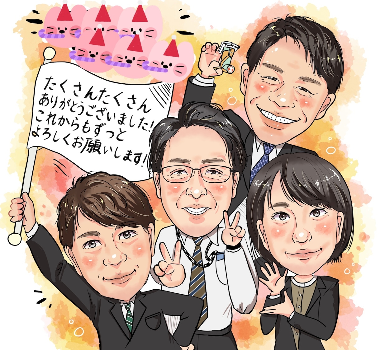 貰ってほっこり嬉しい⭐️きれいな似顔絵描きます 小さな思い出作りをお手伝いします（♫） イメージ4