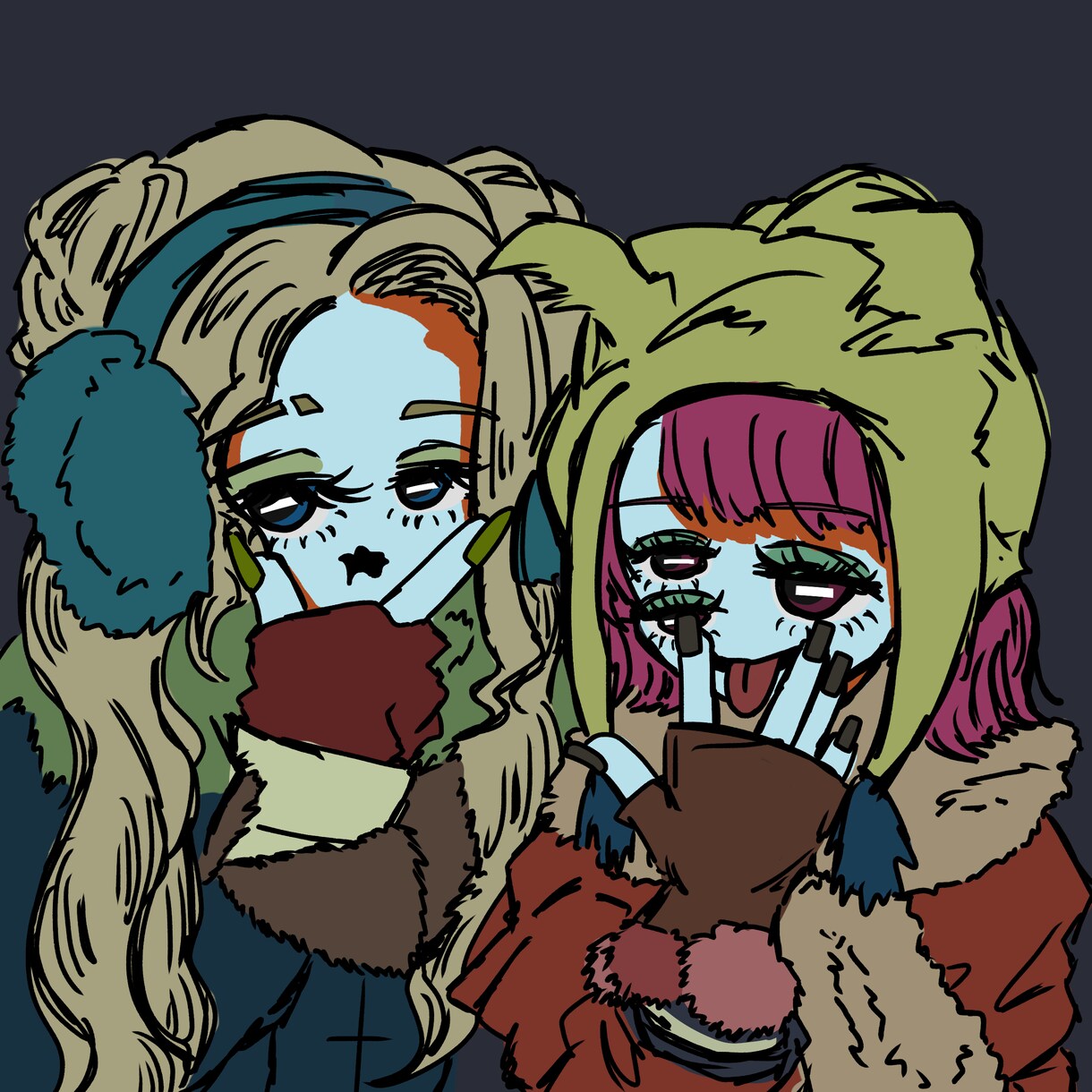 個性のあるキャラクターイラスト描きます アイコン、ジャケット写真等に使える色合いの絵を描きます！ イメージ5