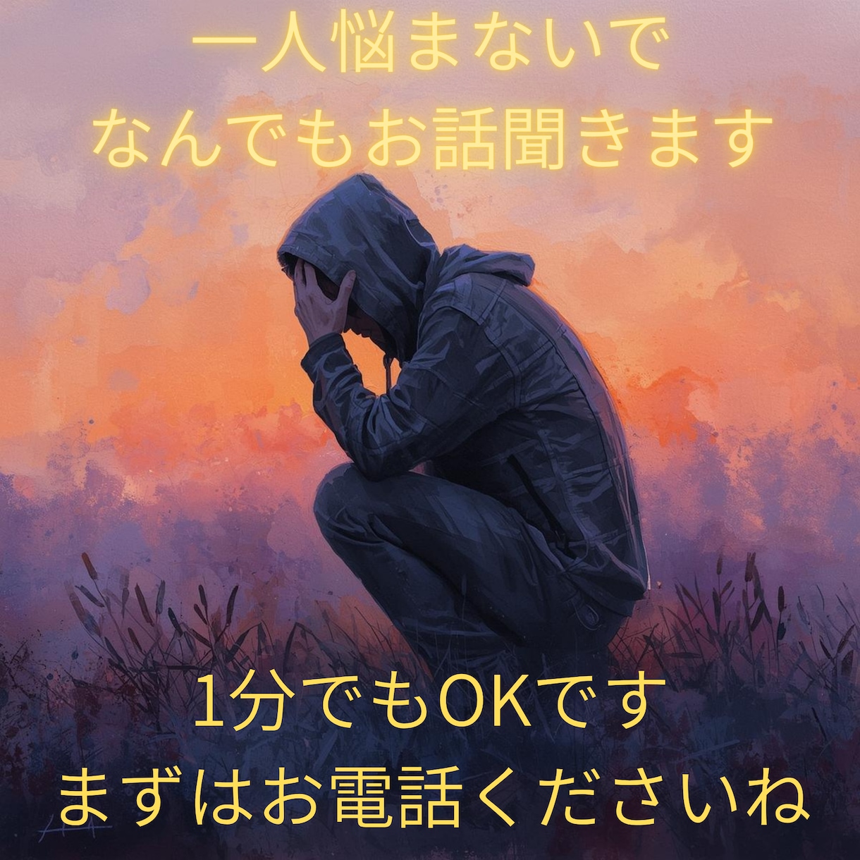 なんでもお話聞きます 気持ちをすっきりさせてもらいます イメージ1