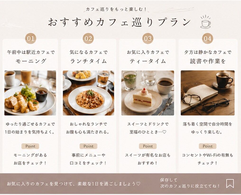 おしゃれなInstagram投稿を制作します カフェ・スイーツ・ライフスタイル系の投稿デザインを制作します イメージ5