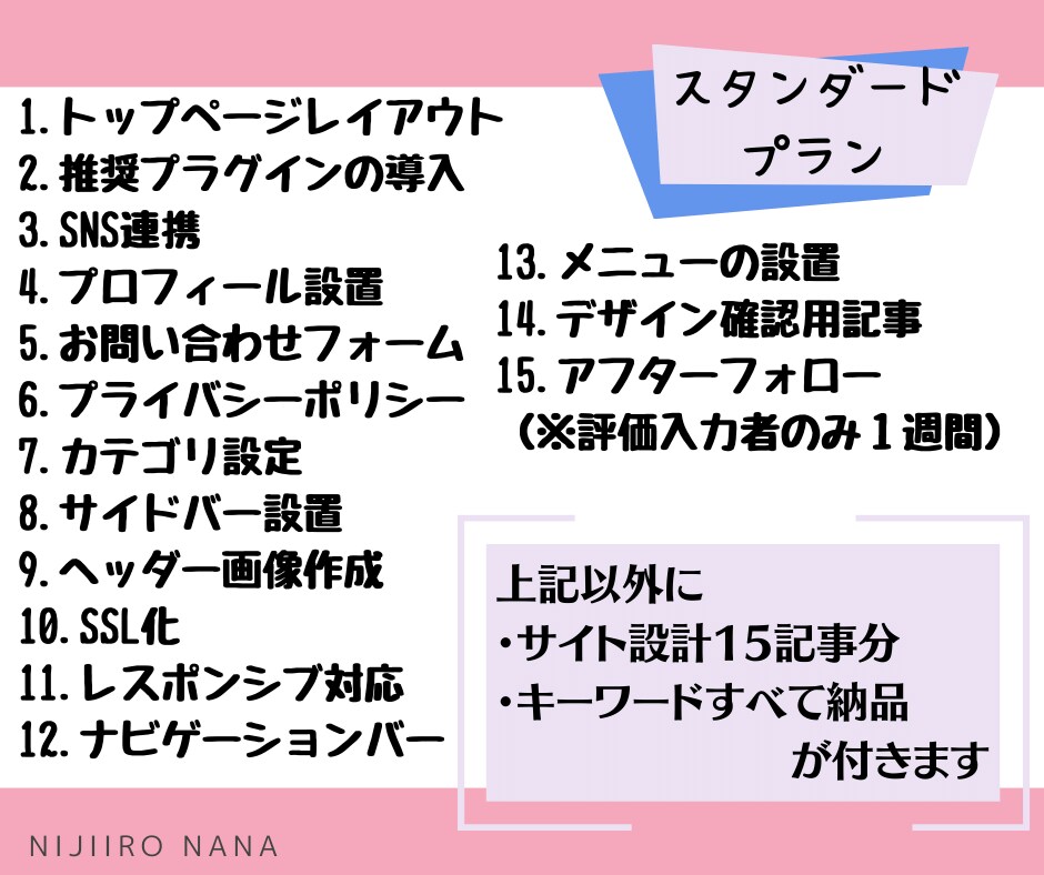 ブログのカスタマイズ+キーワード選定を代行します 3プランあり｜WordPress初期設定と構成のテンプレ納品 イメージ3