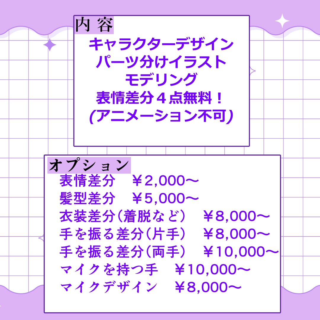 Vtuberモデル制作いたします 先着２の格安！お値段以上のクオリティ！ イメージ2