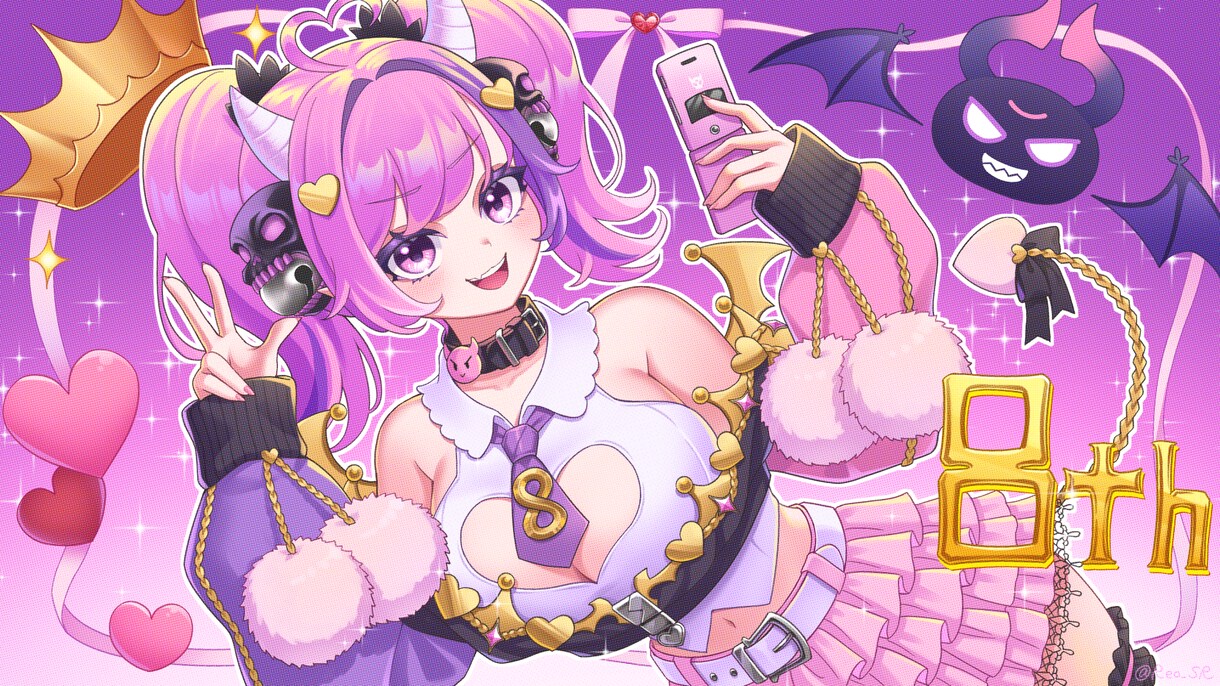 VTuberさんの配信用イラスト描きます 配信を鮮やかかつ柔らかく彩ります！(要事前DM) イメージ8