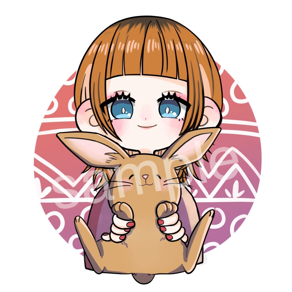 可愛いアイコンイラスト描きます 可愛くて優しいSNSアイコンイラストを描きますプレゼントなど イメージ2