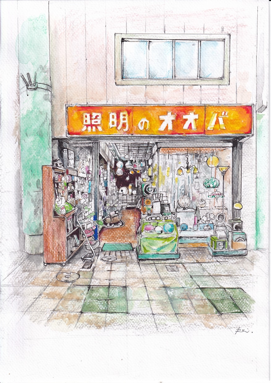 用途に合わせて美しい風景、背景、パース画を描きます アナログ、デジタル対応。背景、俯瞰図、マップイラストなど。 イメージ1