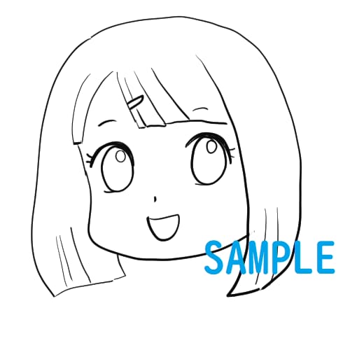 そっくり？！漫画風似顔絵お描きします モノクロの、ゆるくかわいいい似顔絵イラストです！アイコンにも イメージ5