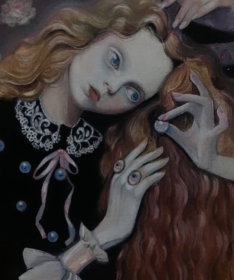 細密で幻想的な絵を描きます CDのジャケット制作の経験があります。 イメージ1