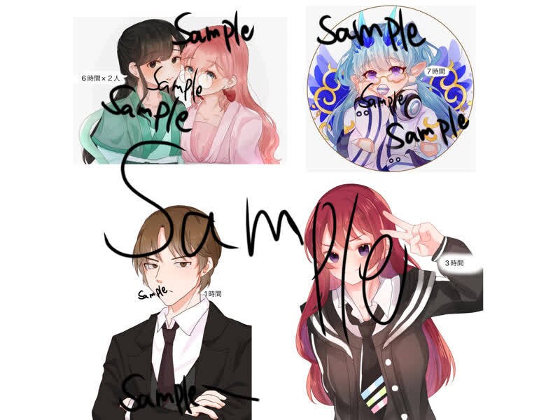 ご依頼主様の固定キャラ中心に描かせて頂いております 1枚絵をご希望の方オススメです！ イメージ4