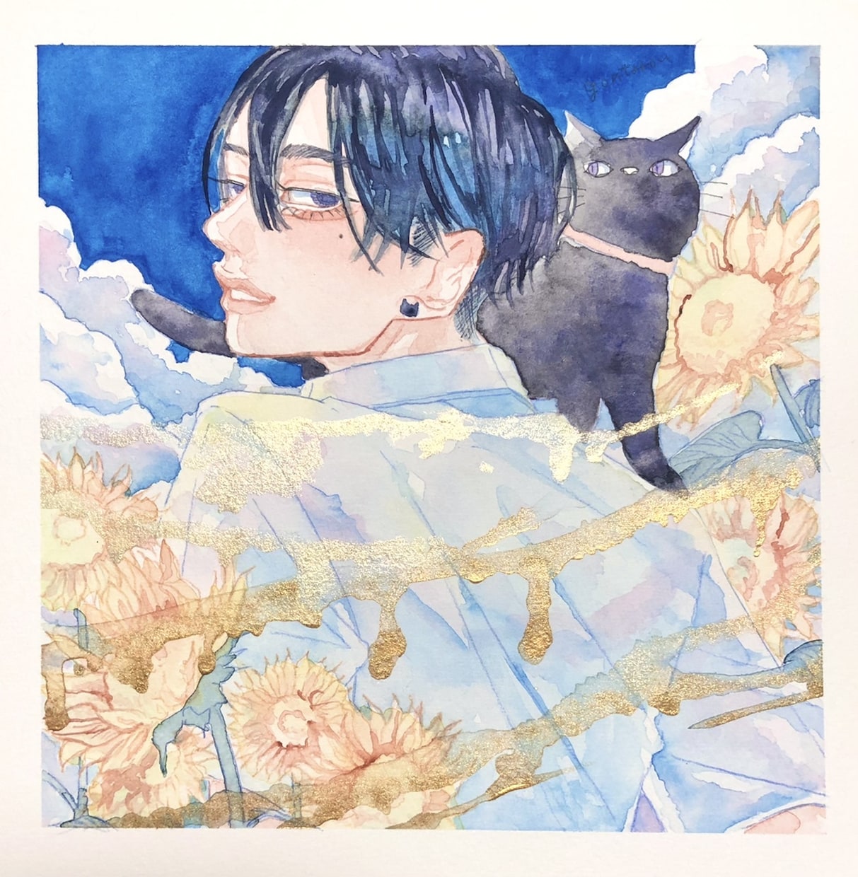 ご希望に沿った一枚絵描きます 素早い対応と、エモい水彩イラストが自慢です！ イメージ4