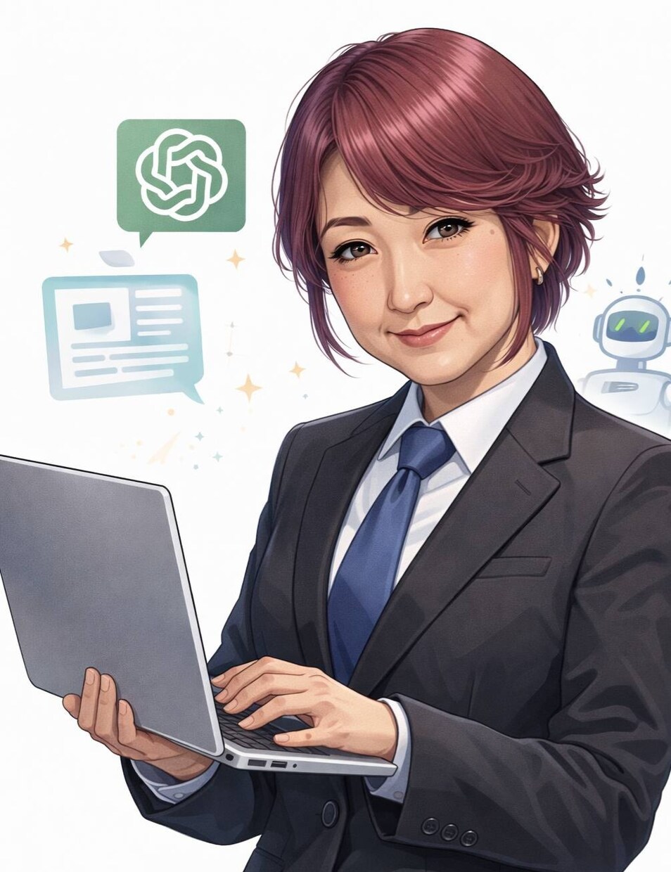 Alを使って文章を作成します ChatGPTを使って【早く・丁寧】に文章を作成します。 イメージ1