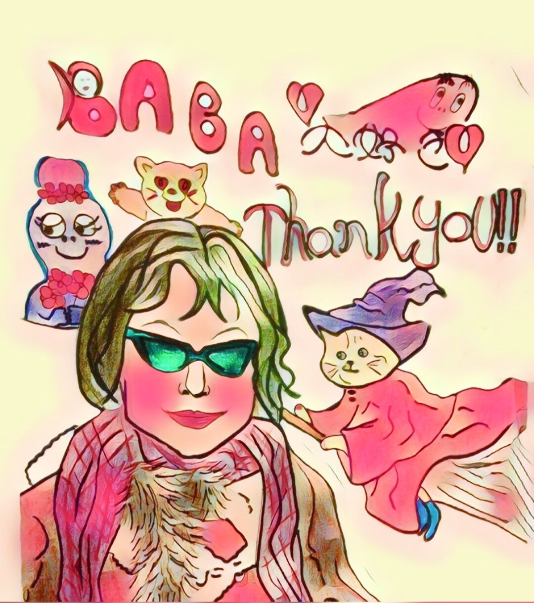 大切な方の似顔絵、メッセージカードを描きます ナチュラルな似顔絵メッセージカード イメージ2