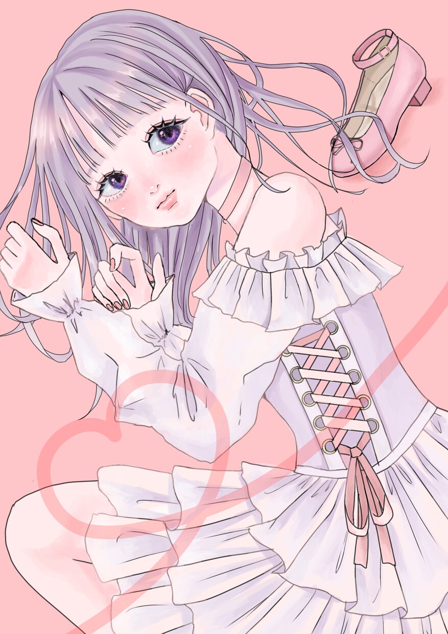 おしゃれな女の子のイラスト描きます SNSのアイコンイラストや、歌ってみたのイラストを描きます! イメージ1