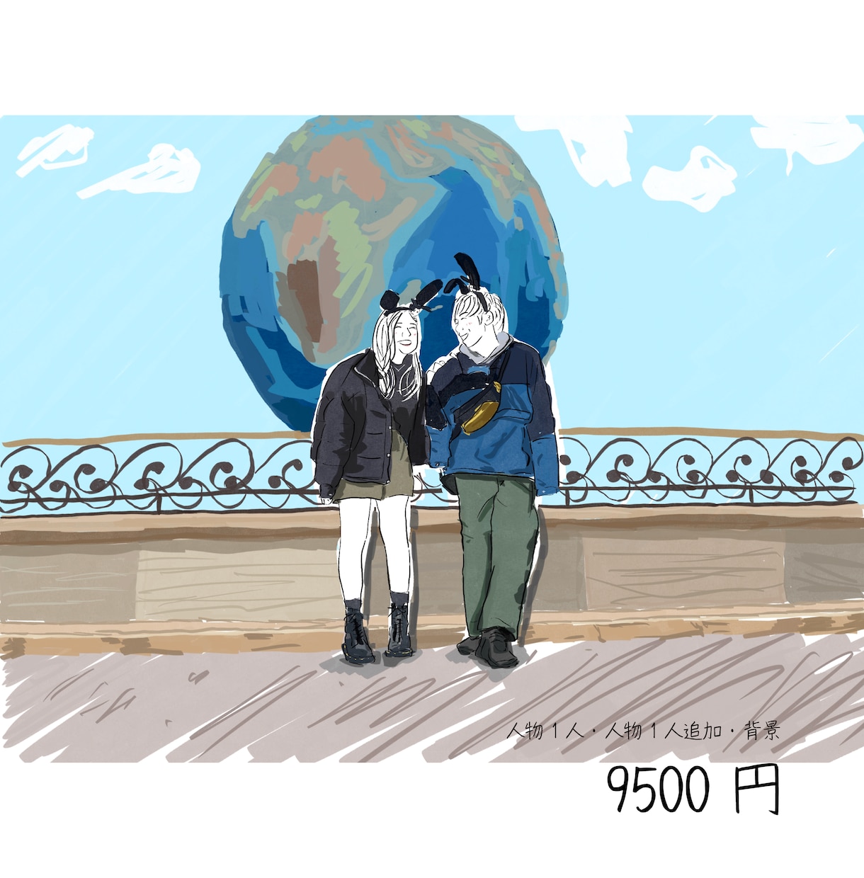 写真を手描きイラストにします 大切な瞬間を一生残る手描きイラストに イメージ6