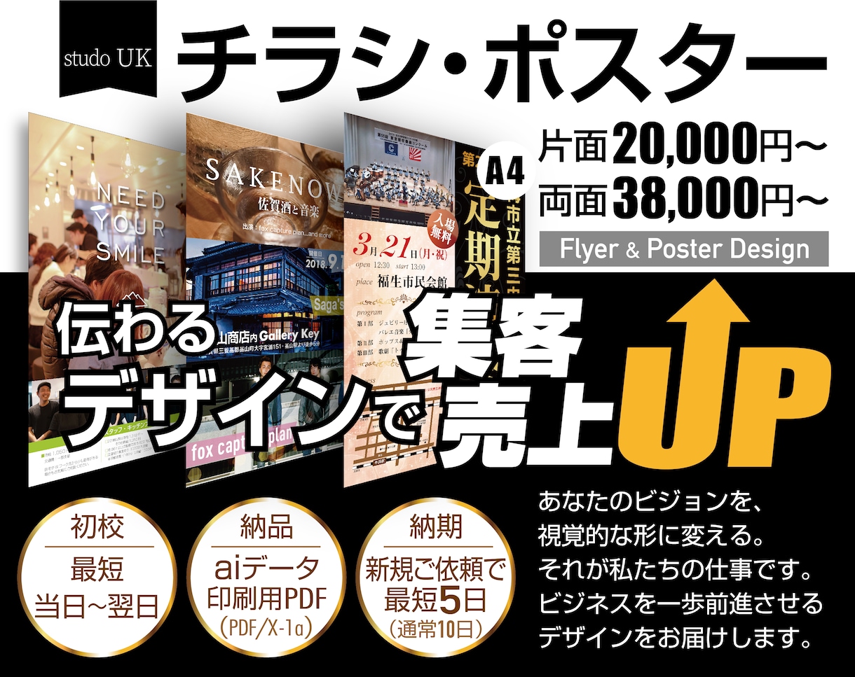 長年多数の実績でチラシ・ポスター制作します 印象に残る、伝わるデザインで効果アップ イメージ1