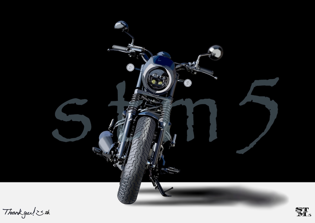 思い出のバイクをリアルにイラストで描きます 思い出をイラストにしませんか‼️納車記念に❗️ イメージ2