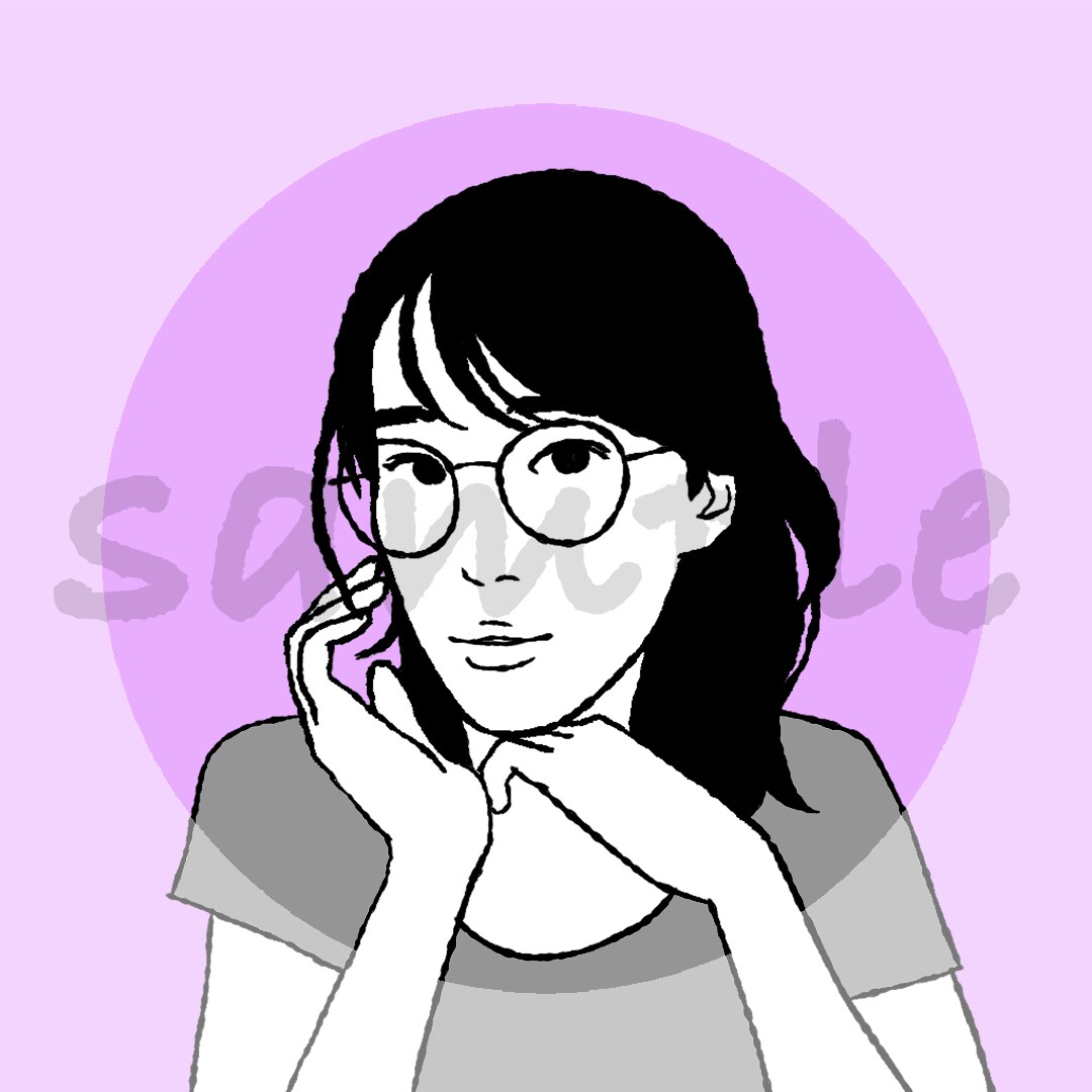 SNSアイコン用★美人・個性的アイコン描きます 印象に残るおしゃれなアイコン描きます！ イメージ9