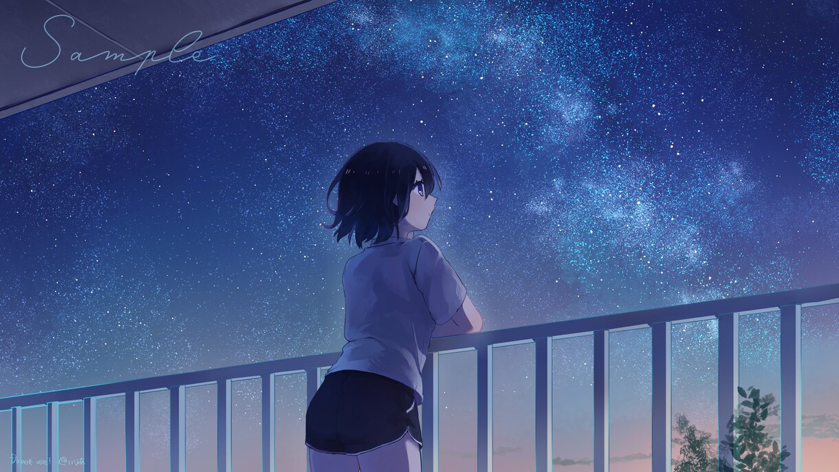 雰囲気ある一枚絵を制作いたします 観賞用・活動用・グッズ用など様々な用途に対応可能です！ イメージ8