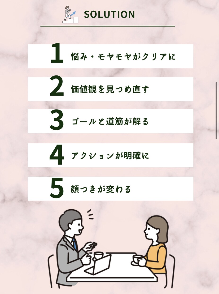 人事担当者が行うキャリアコーチング/夢を見つけます 「人は成長できる」モヤモヤが晴れ、充実した毎日に変わります イメージ4