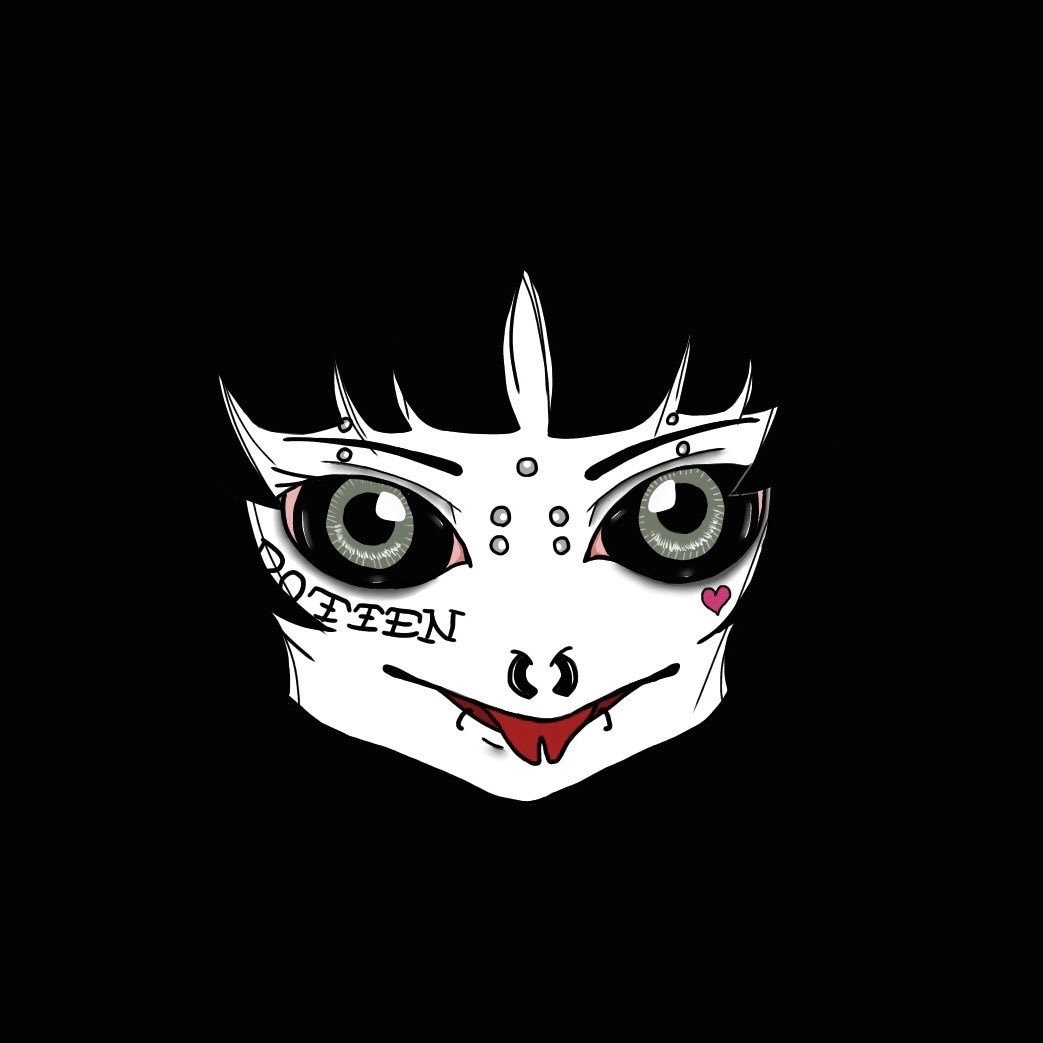 ダークでポップなアイコン描きます メンヘラチックな似顔絵が欲しい方へ！ イメージ2