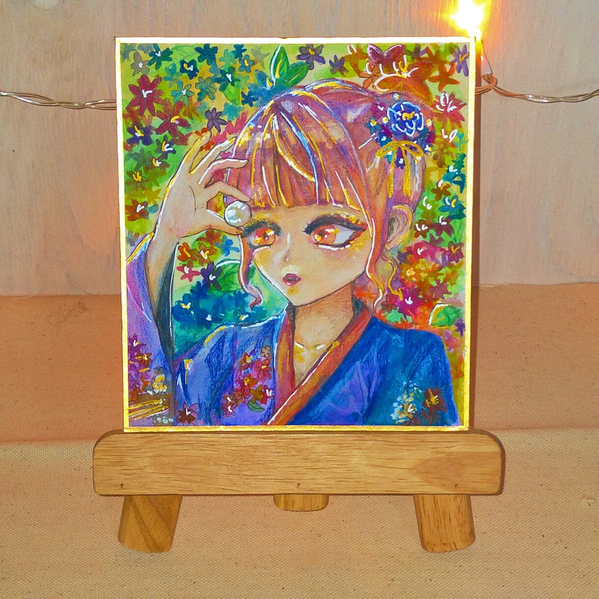 アナログイラストを色紙に描きます 部屋に飾りたくなるイラスト描きます！集めることができます！ イメージ1