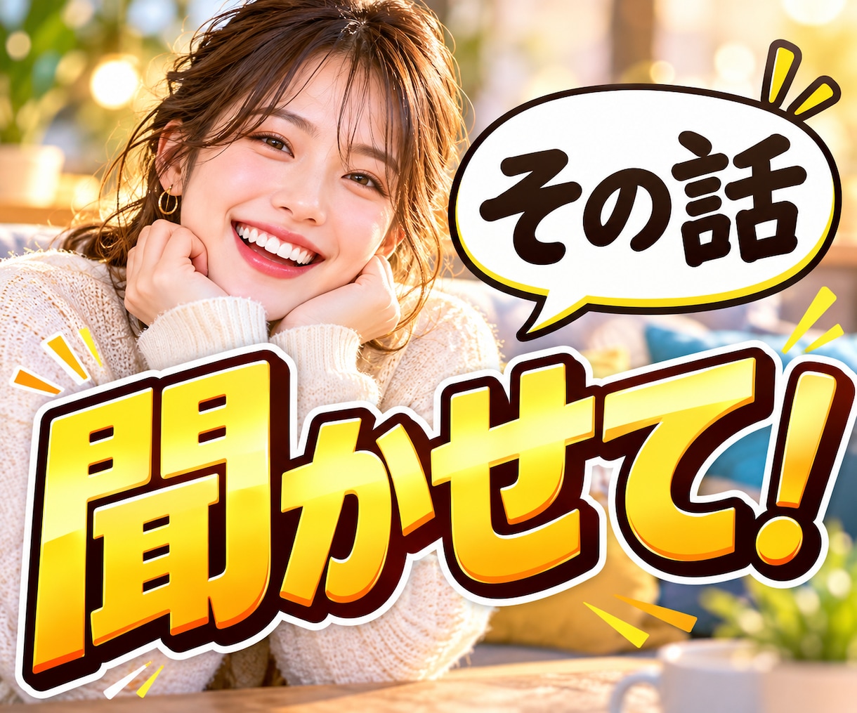 あなたの好きなことを何でも楽しく聞きます 誰も興味を持ってくれない話こそ大歓迎！お相手します イメージ1