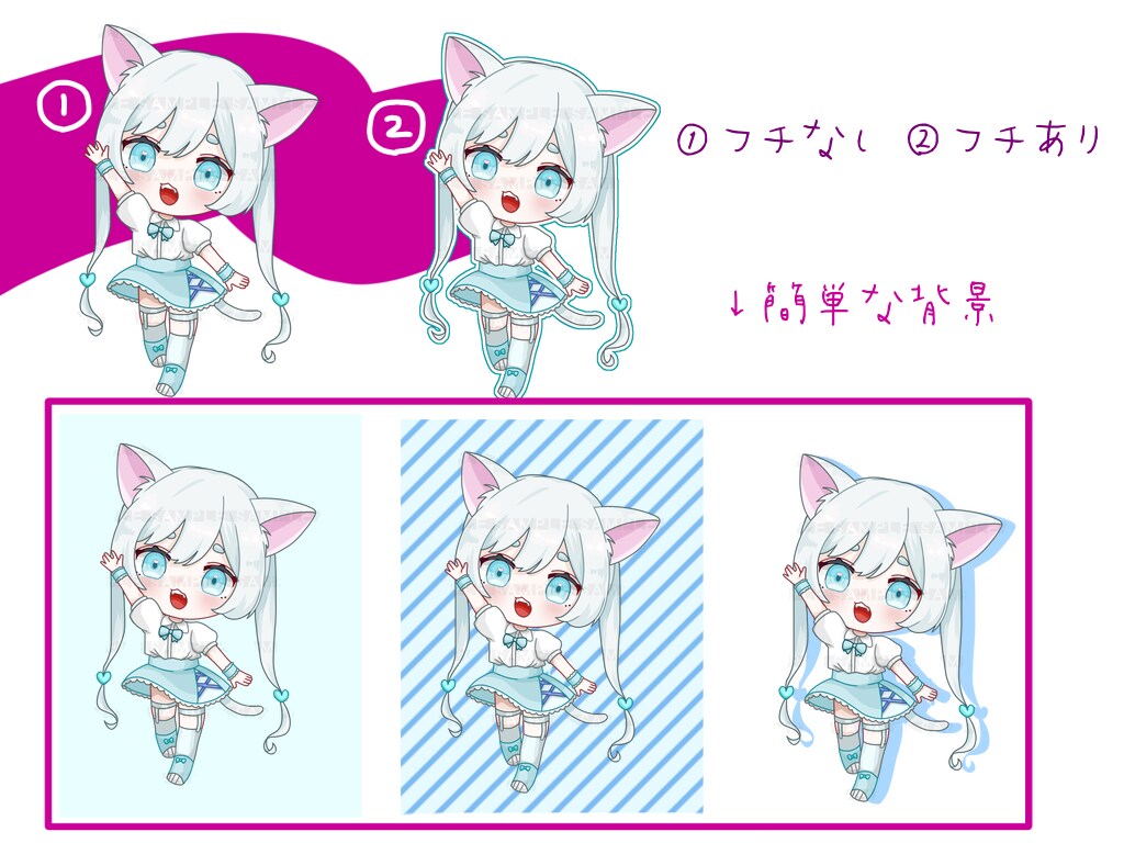 商用利用OK！ミニキャラ描きます 可愛いデフォルメキャラクターを描きます！ イメージ3