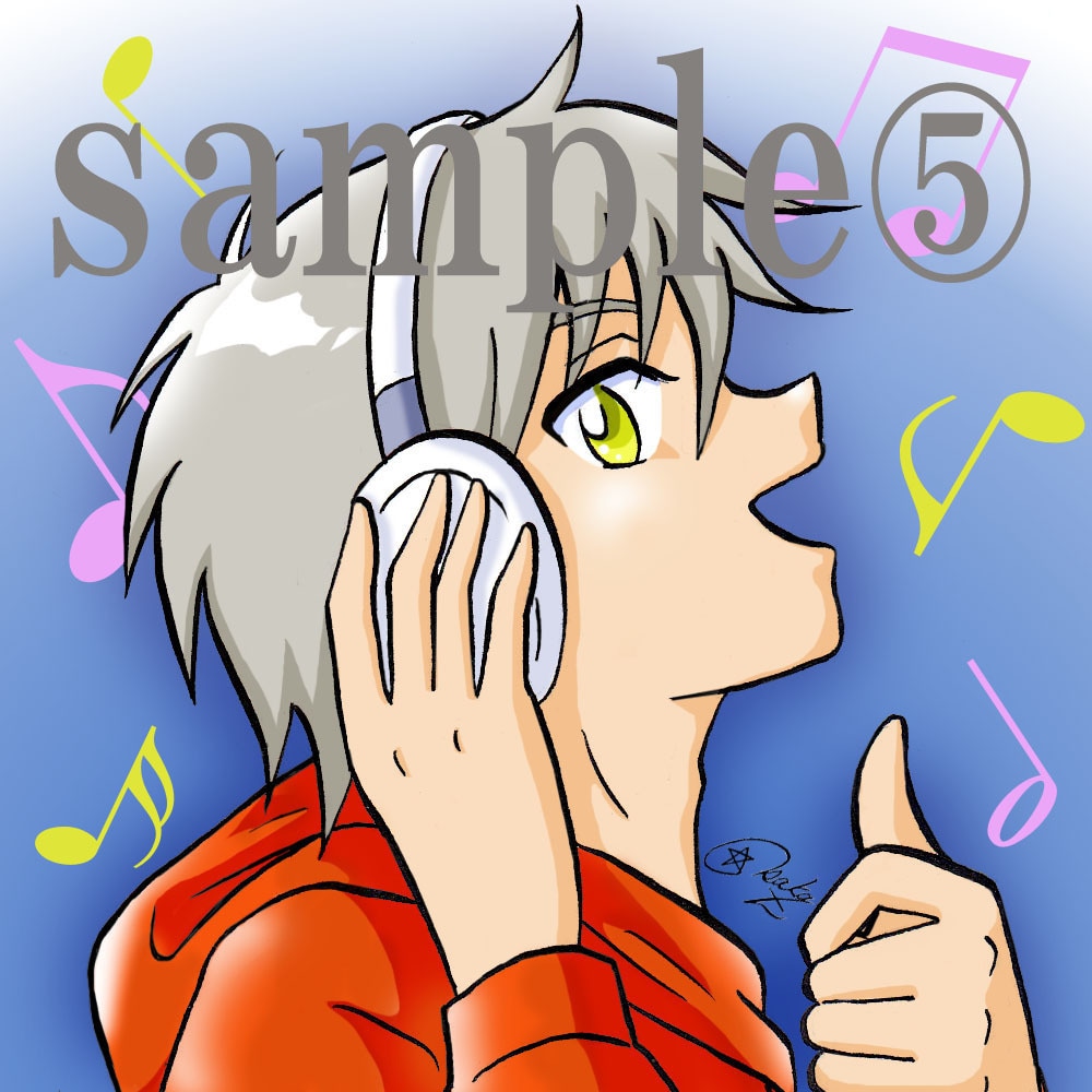 ７頭身アイコン描きます アニメのようなオリジナルキャラをあなたの顔にしませんか？ イメージ5