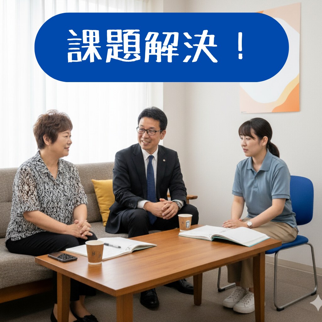 介護事業所のお悩み・課題…壁打ちサービスを始めます 困ったときにすぐ頼れる、あなたの隣の相談パートナーです。 イメージ1