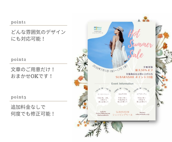 先着5名様限定価格！高品質のチラシを制作します モダンでおしゃれなチラシ制作が得意です！ イメージ2