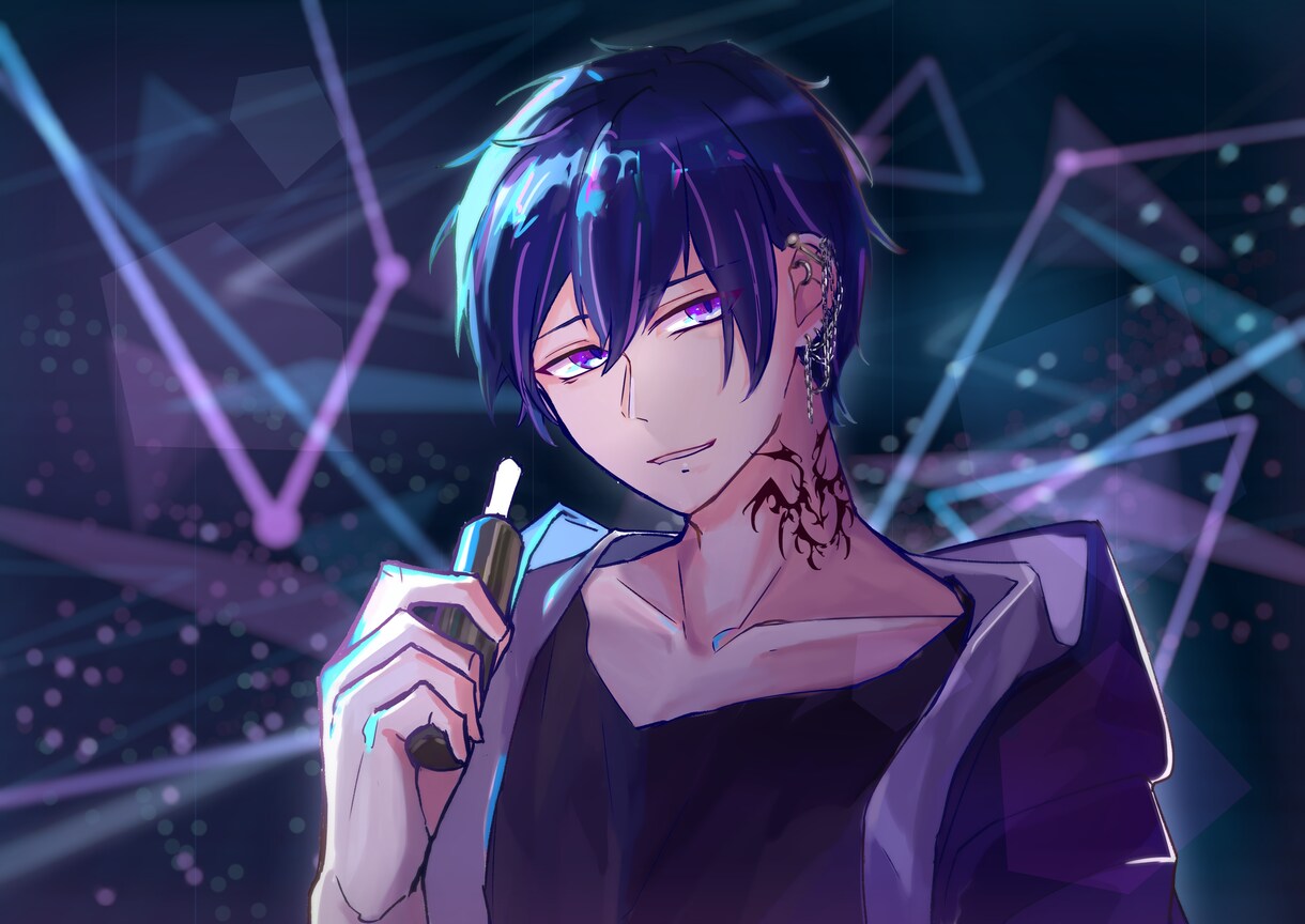 Vtuberさんの顔アップイラスト作ります アイコン、配信サムネイルなどに使えるイラストです。 イメージ5