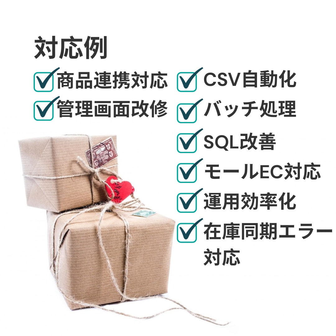 EC業務システムの機能改修/追加対応をします 既存のEC業務システムを改善したい方へ イメージ4