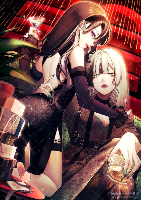 耽美・鮮やかな厚塗り風イラストご制作します 【立ち絵、MV用、アイコン、etc】幅広いテイストに対応可！ イメージ4