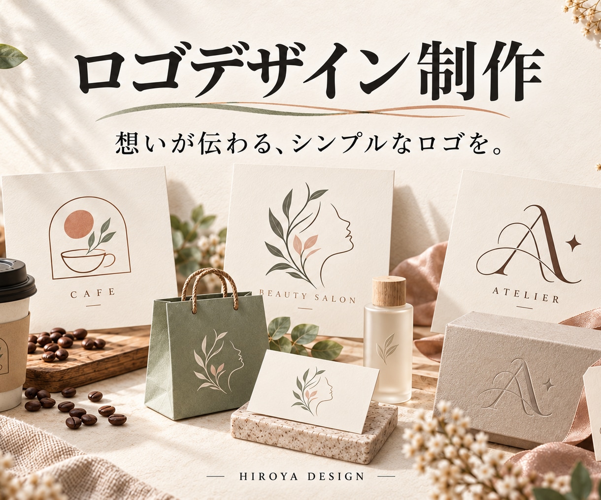 シンプルで印象に残るロゴをデザインします お店やブランドの想いを、ひとつのロゴにします イメージ1