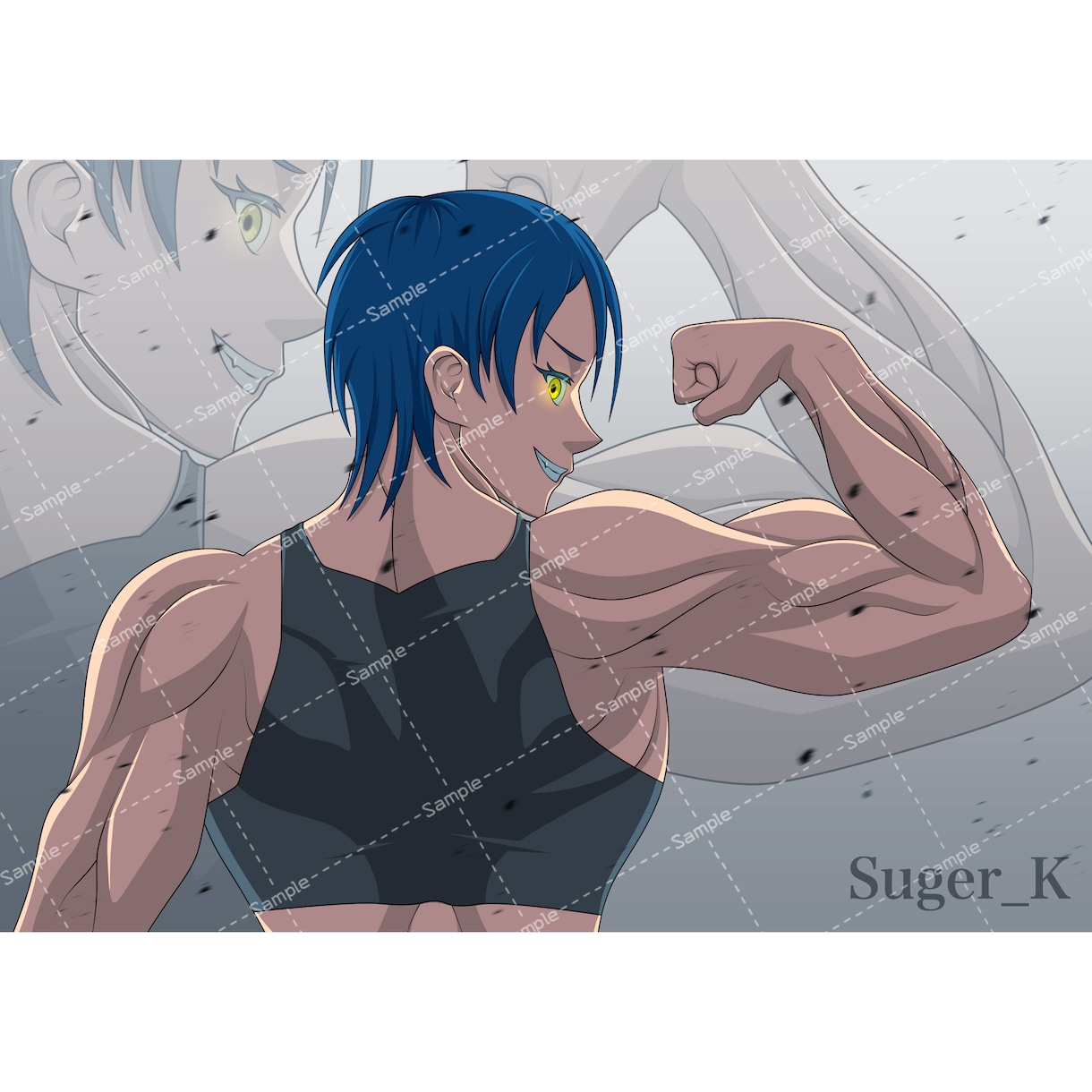 アニメ塗りのイラストを描きます シンプルでスッキリとしたイラストを描きます！ イメージ2