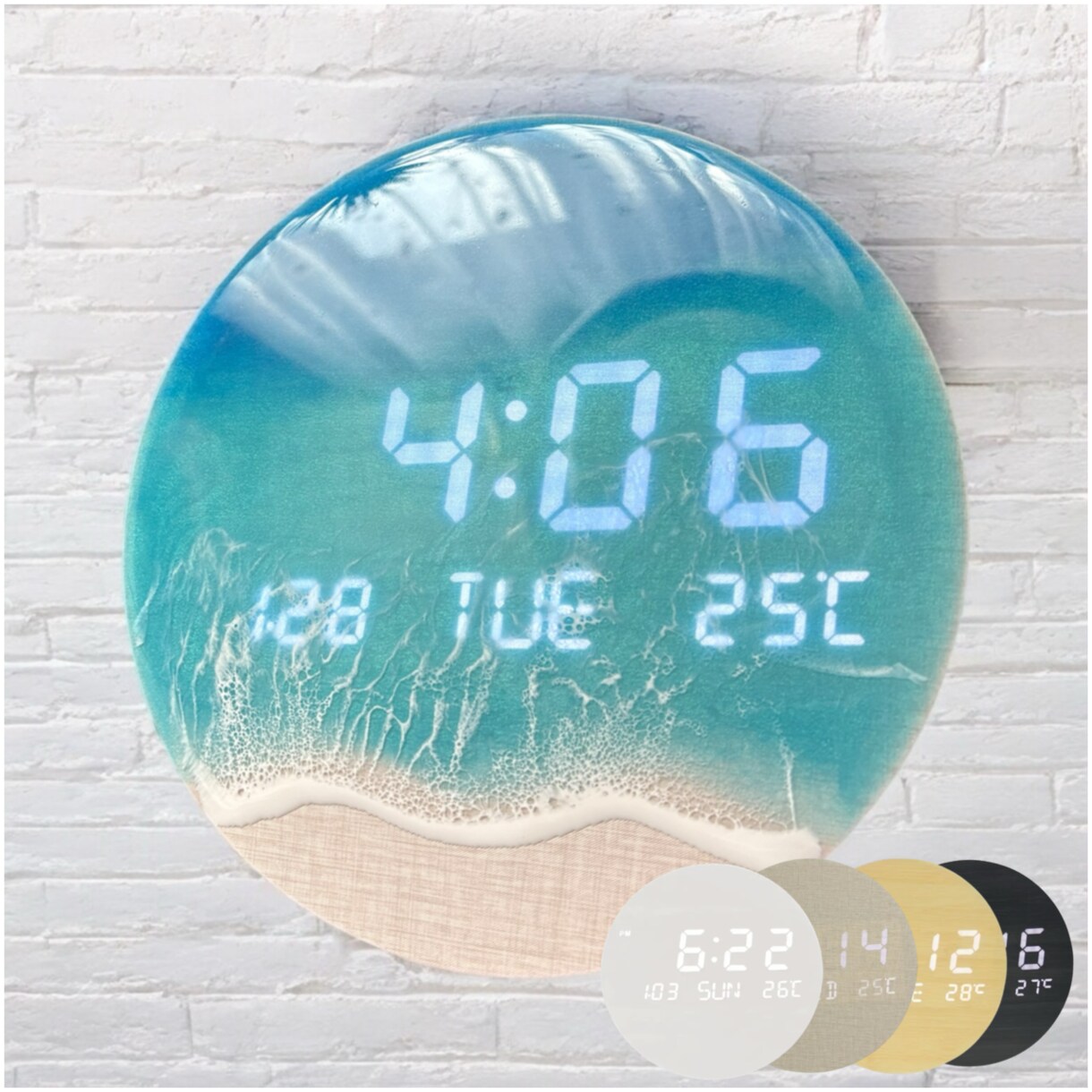 海モチーフのデジタル時計製作します 時間を見るたびに癒しのひと時をお届けします イメージ1