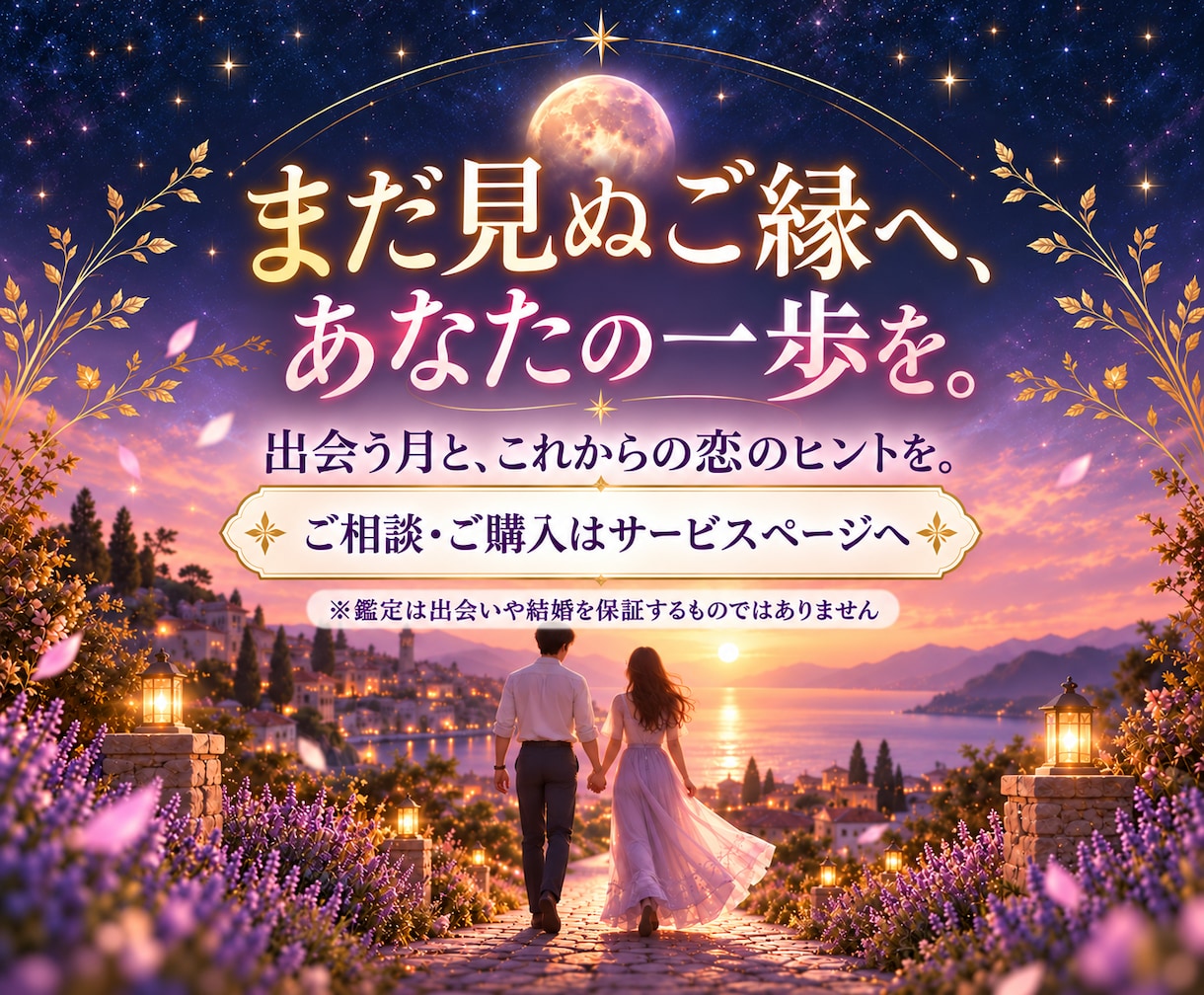 運命の人と出会う月を半年の恋愛カレンダーで占います 次の恋は何月に動き出す？半年先まで読みます イメージ8
