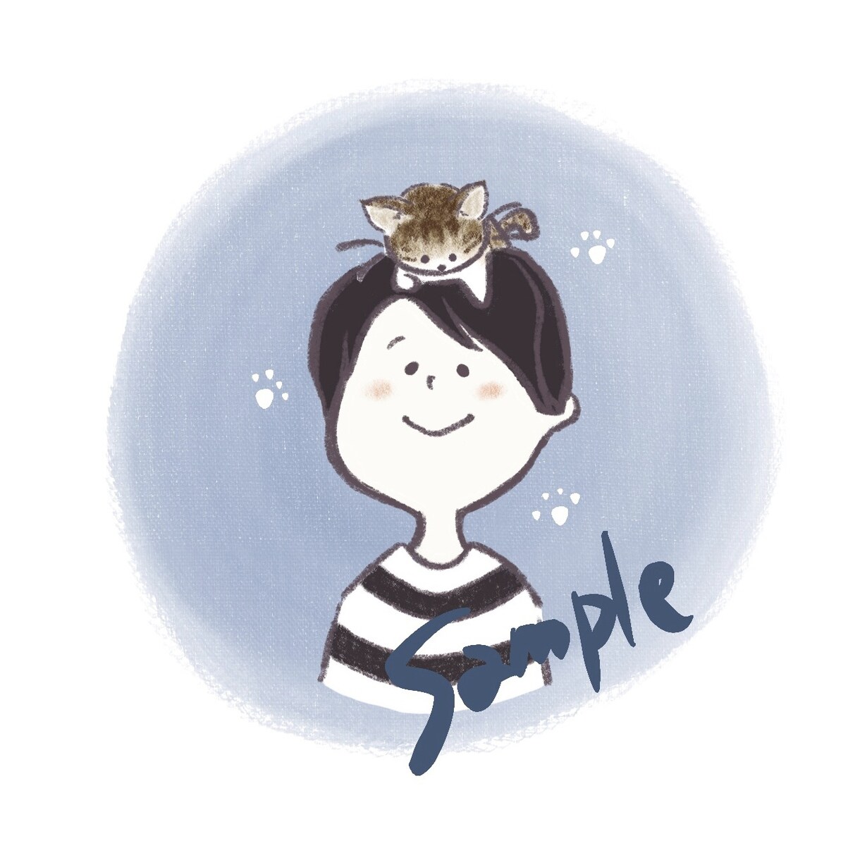 ねこ、かぶりませんか？ゆるふわイラストお描きします アイコンや挿絵に！ねこかぶっちゃう可愛いイラストお描きします イメージ3