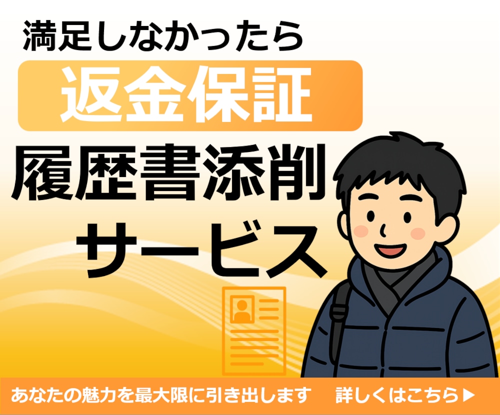 返金保証！履歴書・職務経歴書を作成・添削します 疑問点は無料でビデオチャットで直接質問可能です！ イメージ1