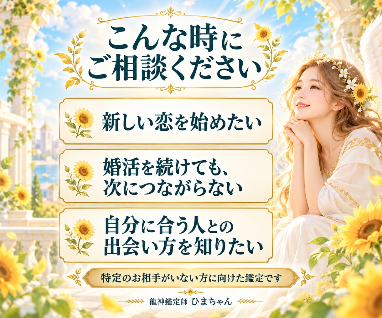 出会い・婚活｜次の恋につながるご縁を占います 出会いのきっかけ・相手の特徴・今できることをお伝えします イメージ2
