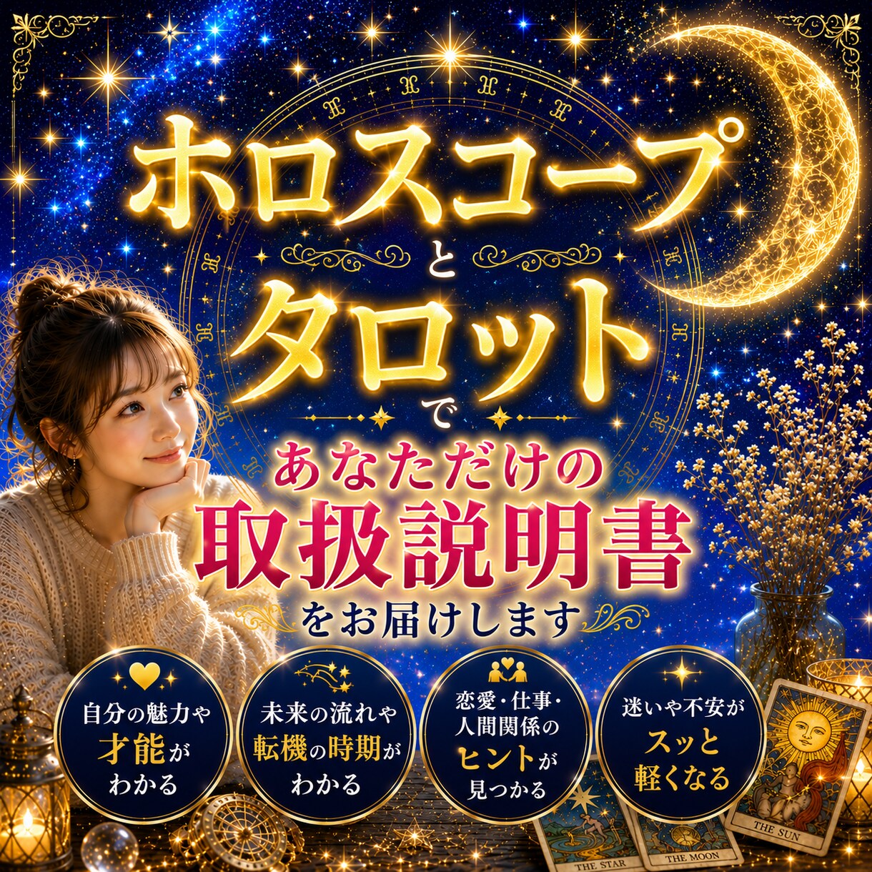 ホロスコープであなたの才能・性格を徹底鑑定します あなただけの鑑定レポート（取扱説明書）をお届けします★ イメージ1