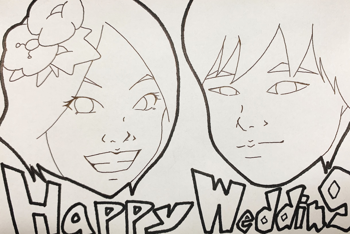 お祝いや年賀状のイラスト書きます 大切な人との大切な思い出を絵に残しましょう！ イメージ2