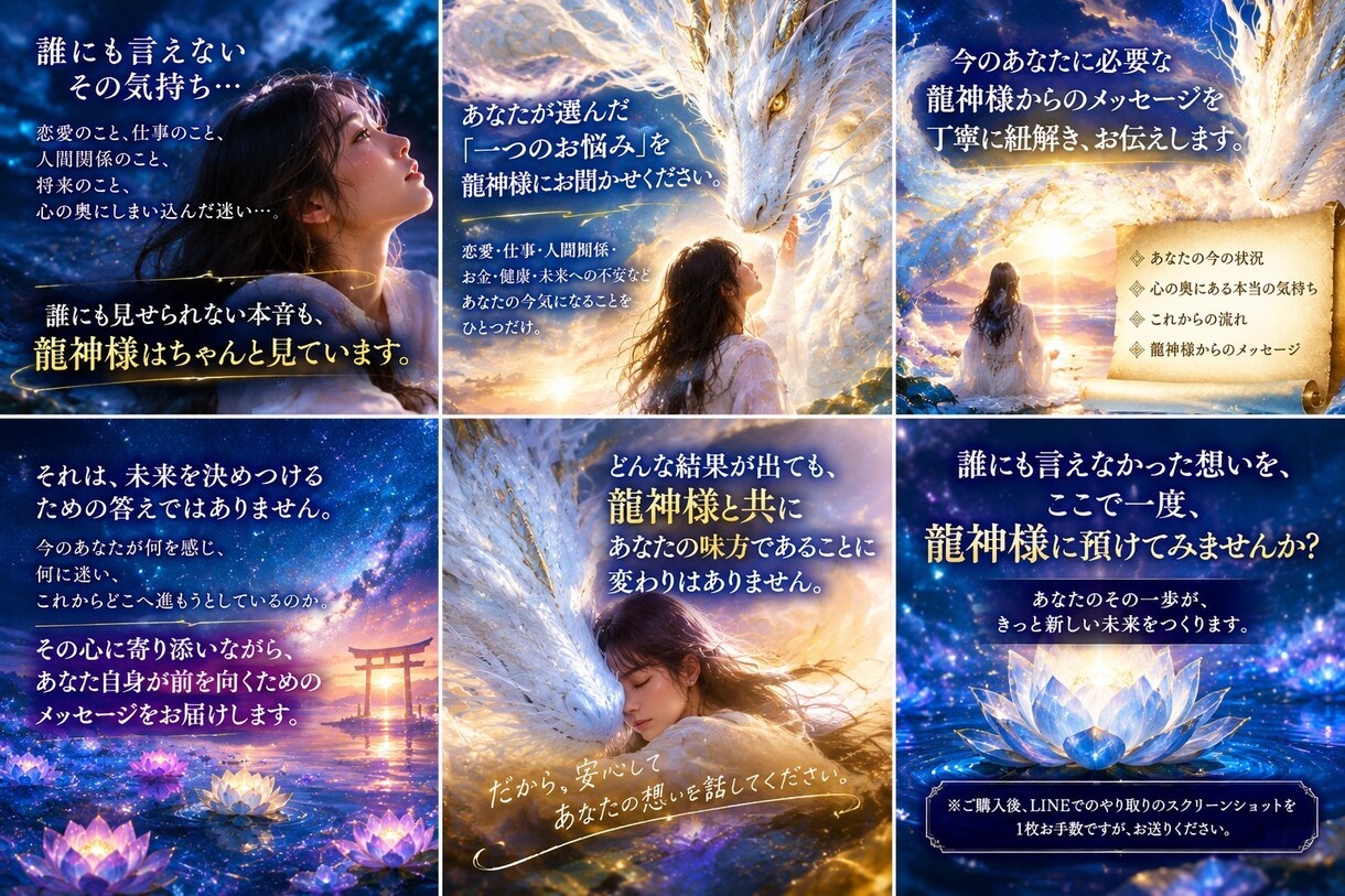 誰にも言えないあなたの迷いに、龍神様が答えます 誰も知らない、本当の自分がいる、そんなあなた イメージ3