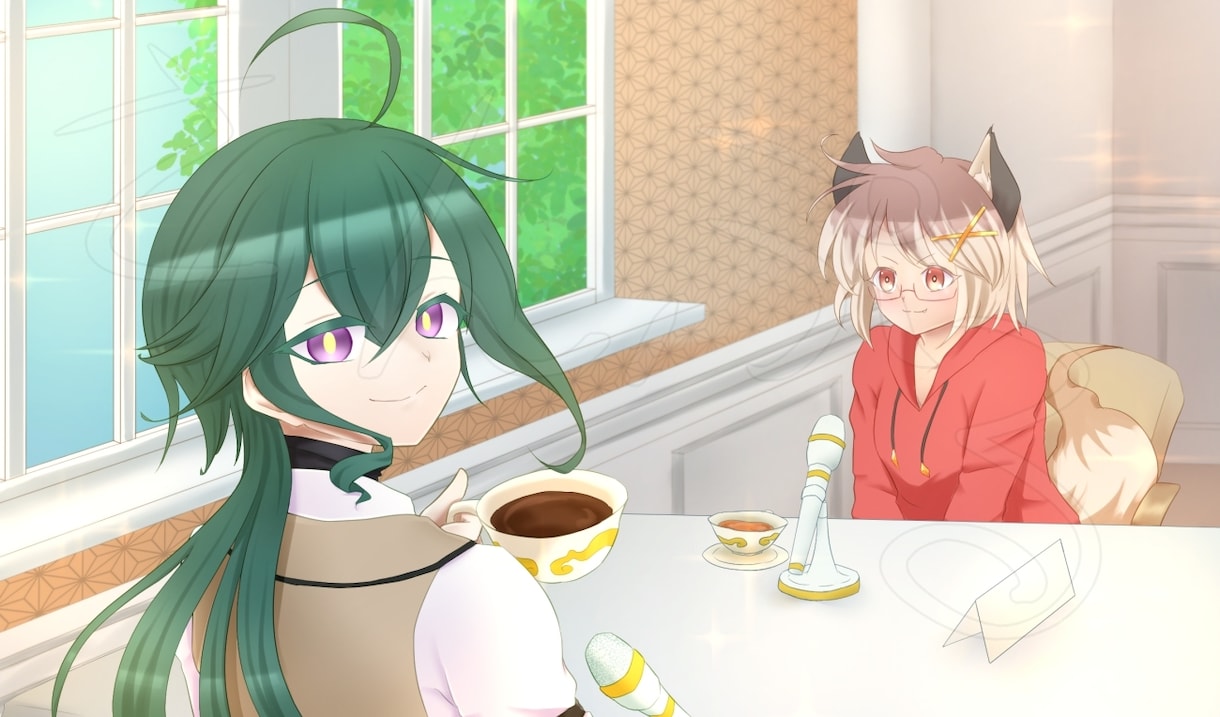 女の子のアイコンを描きます 商用可。月面塗りサービスもあります。 イメージ2