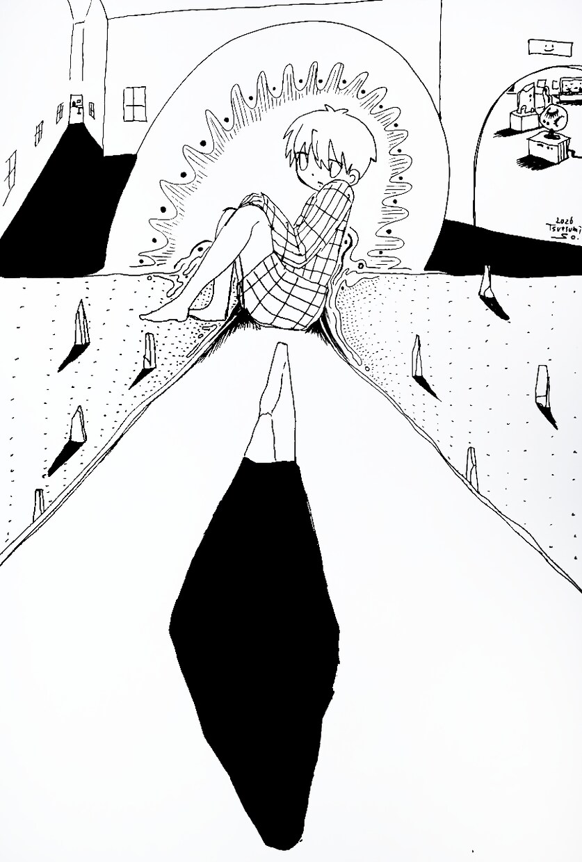 商用◎個人利用◎モノクロイラストの制作します 挿絵、サムネイル、ジャケット等の一枚絵を描きます イメージ10
