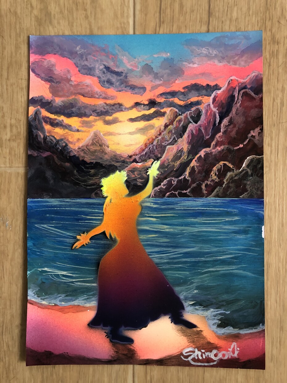 ハワイの風景画をアクリル絵の具で描きます ハワイの大自然をキャンバスいっぱいに表現しましょう イメージ4