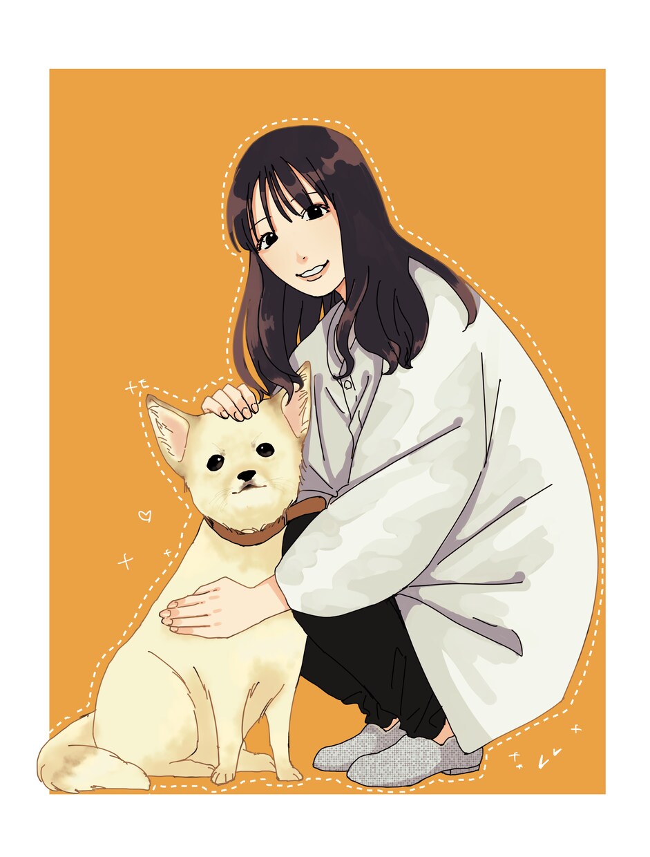 愛犬、愛猫のイラスト描きます 愛犬愛猫の思い出の瞬間をイラストで描いてお届けします イメージ4
