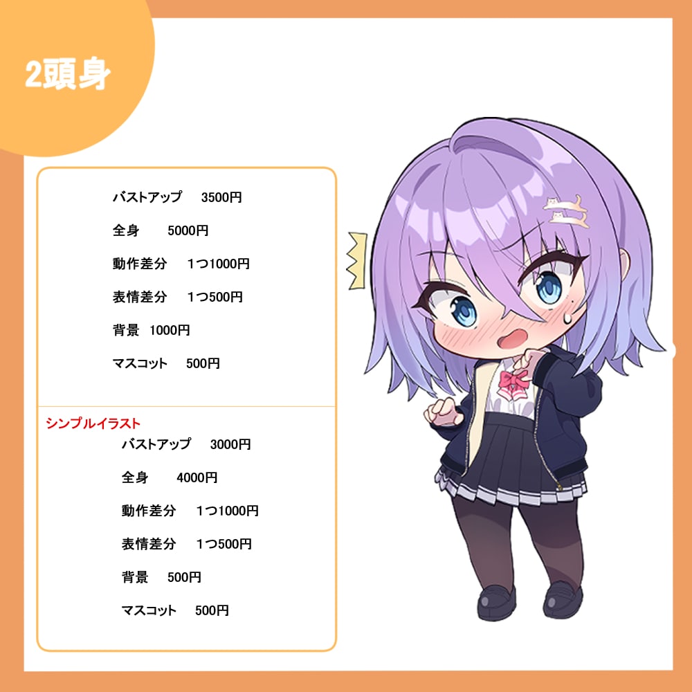ムチッと可愛いsdキャラを制作致します キーホルダーやシールなどグッズなどのご利用に長けています。 イメージ3